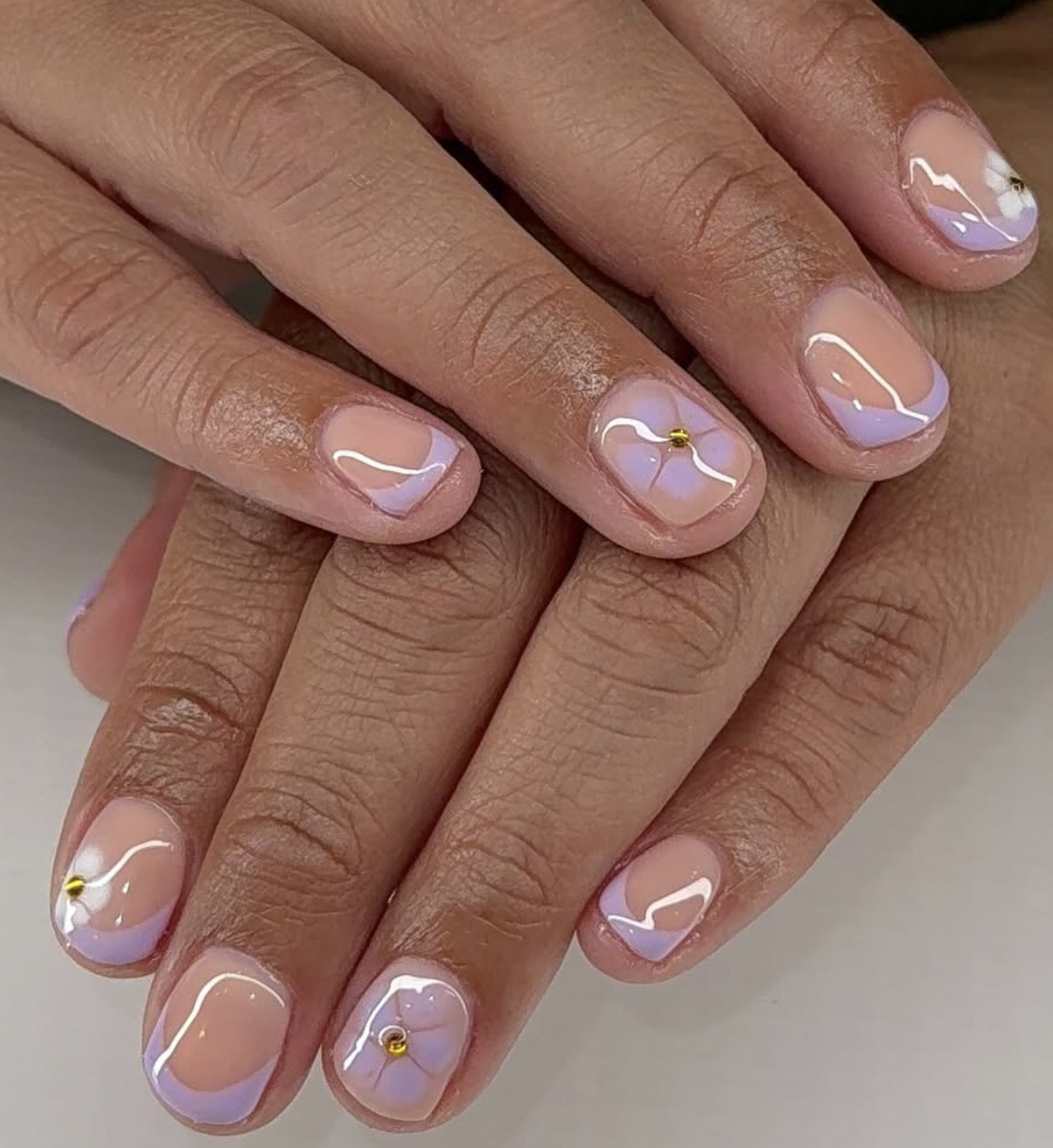 Custom nail set by Nailed By Jewelss — design 5